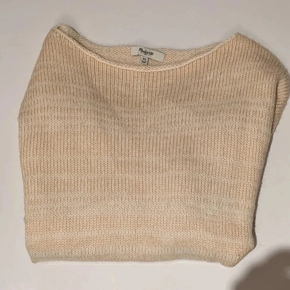 Madewell light peach sweater xs - Picture 2 of 6